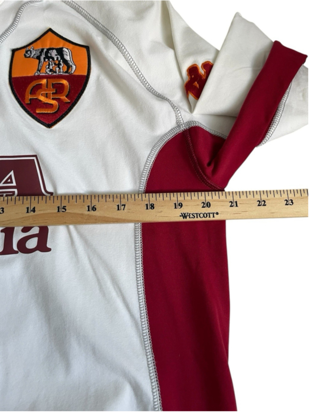 AS ROMA ITALY 2001/2002 AWAY FOOTBALL SHIRT JERSEY SIZE XXL KAPPA #20 BATISTUTA - Picture 5 of 11